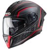 Motorradhelm Caberg Helm Drift Evo Integral matt-schwarz/grau-fluo-rot