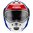 Motorradhelm Klapphelm Caberg Duke II Impact weiß/rot-blau